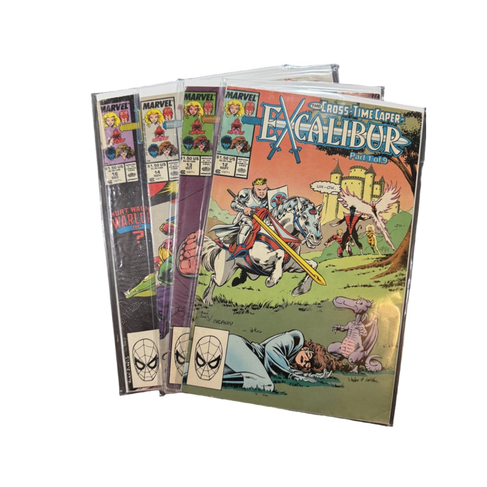 Marvel Excalibur The Cross Time Caper Comic Books Lot of 4